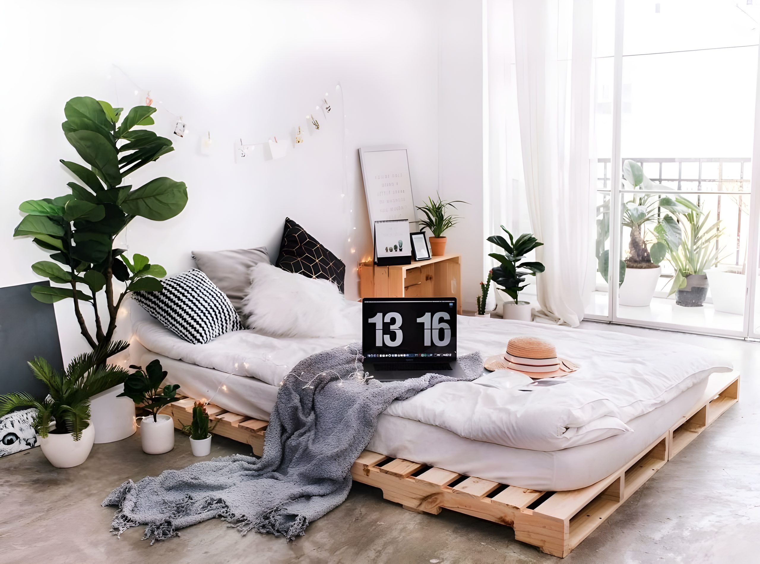 Hình Pallet Giường Gỗ