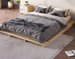 giường pallet gỗ 1m6